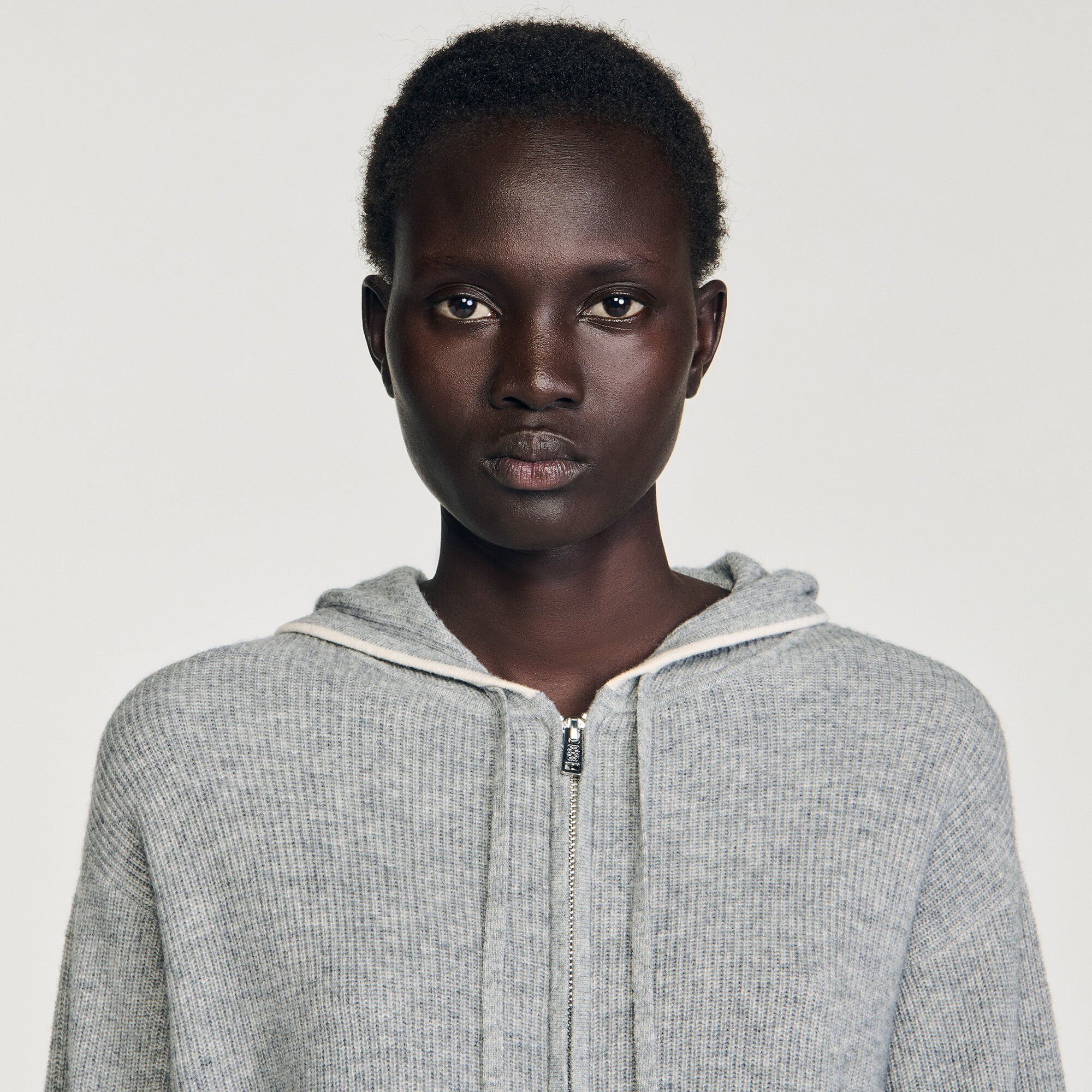 Hooded cardigan