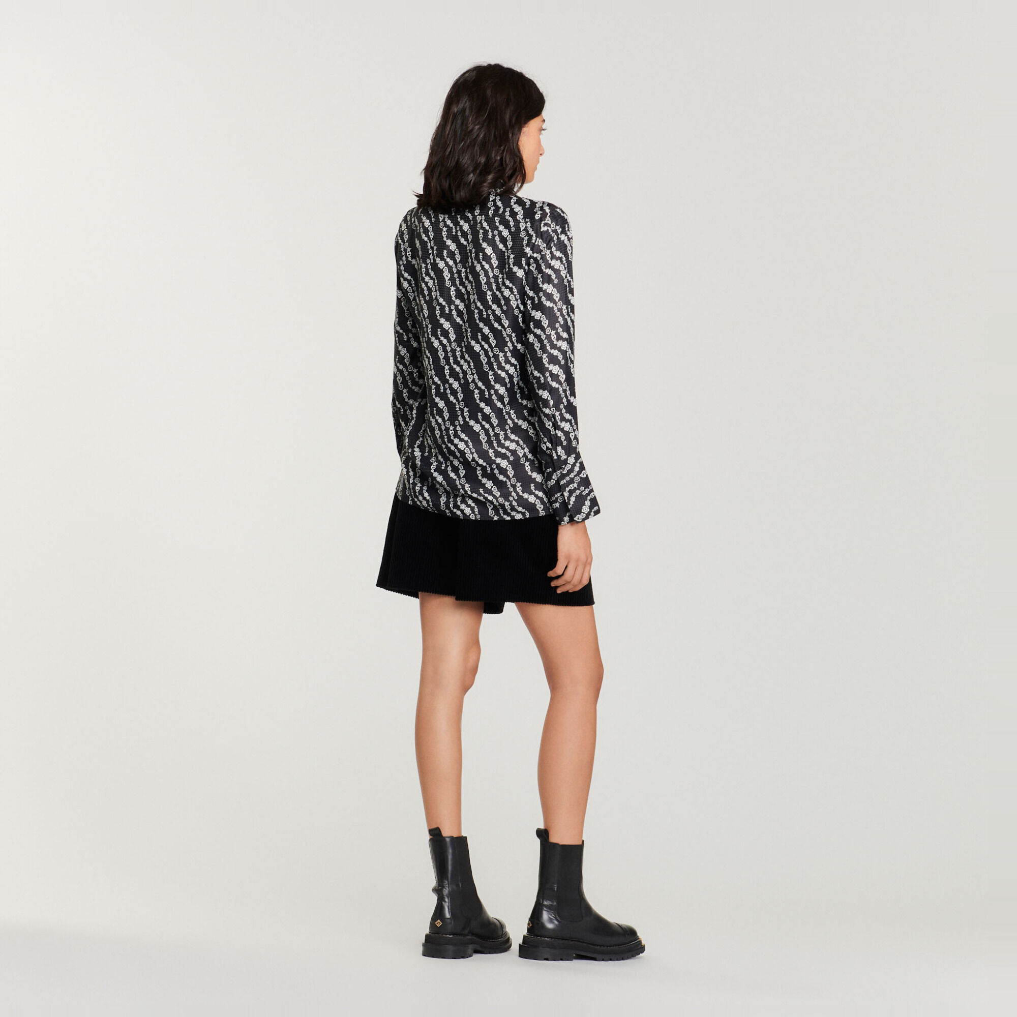 Printed flowing shirt