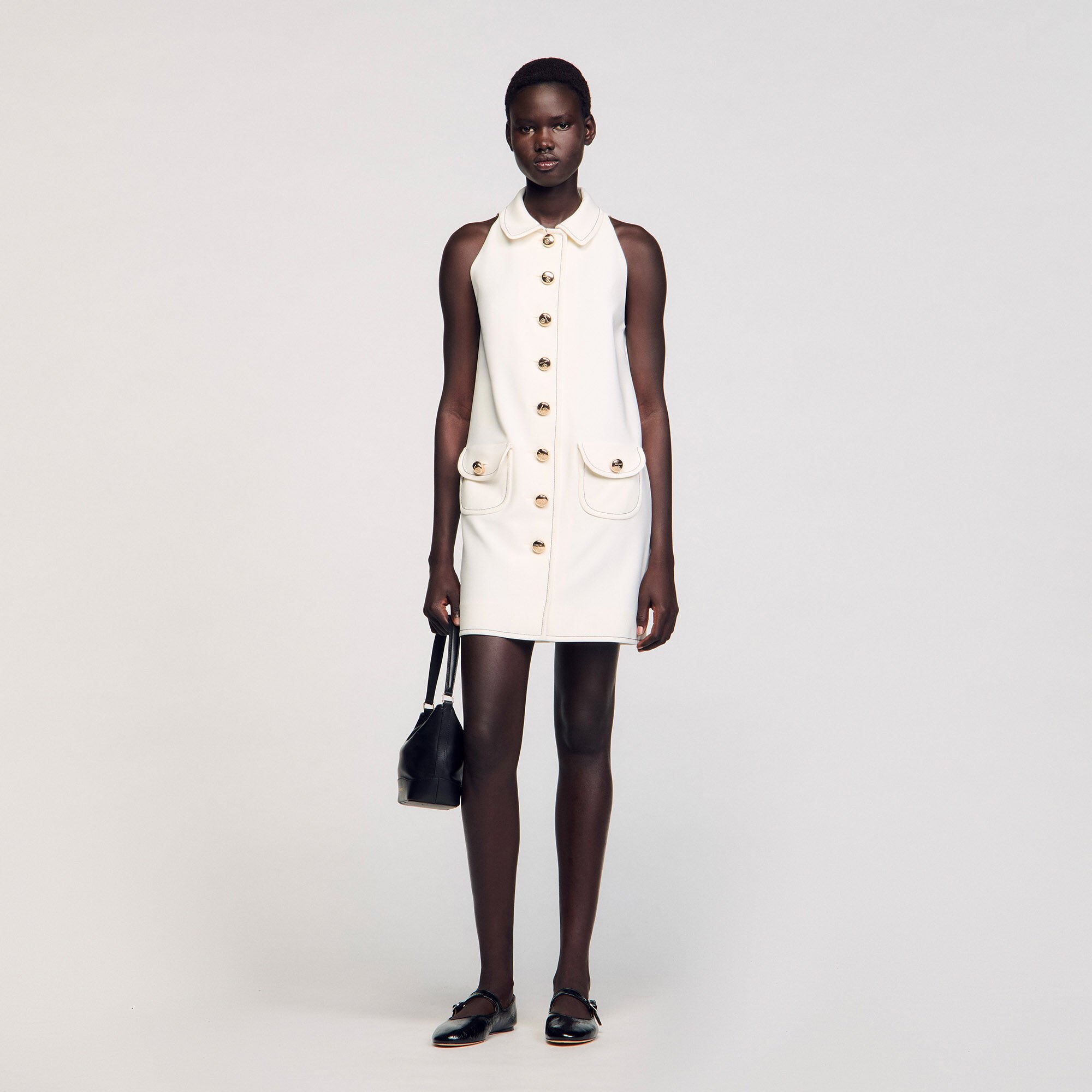 Peter Pan collar short dress