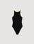 Two-tone knit bodysuit