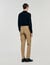 Elasticated straight-leg trousers