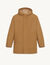 Wool and cashmere blend hooded parka