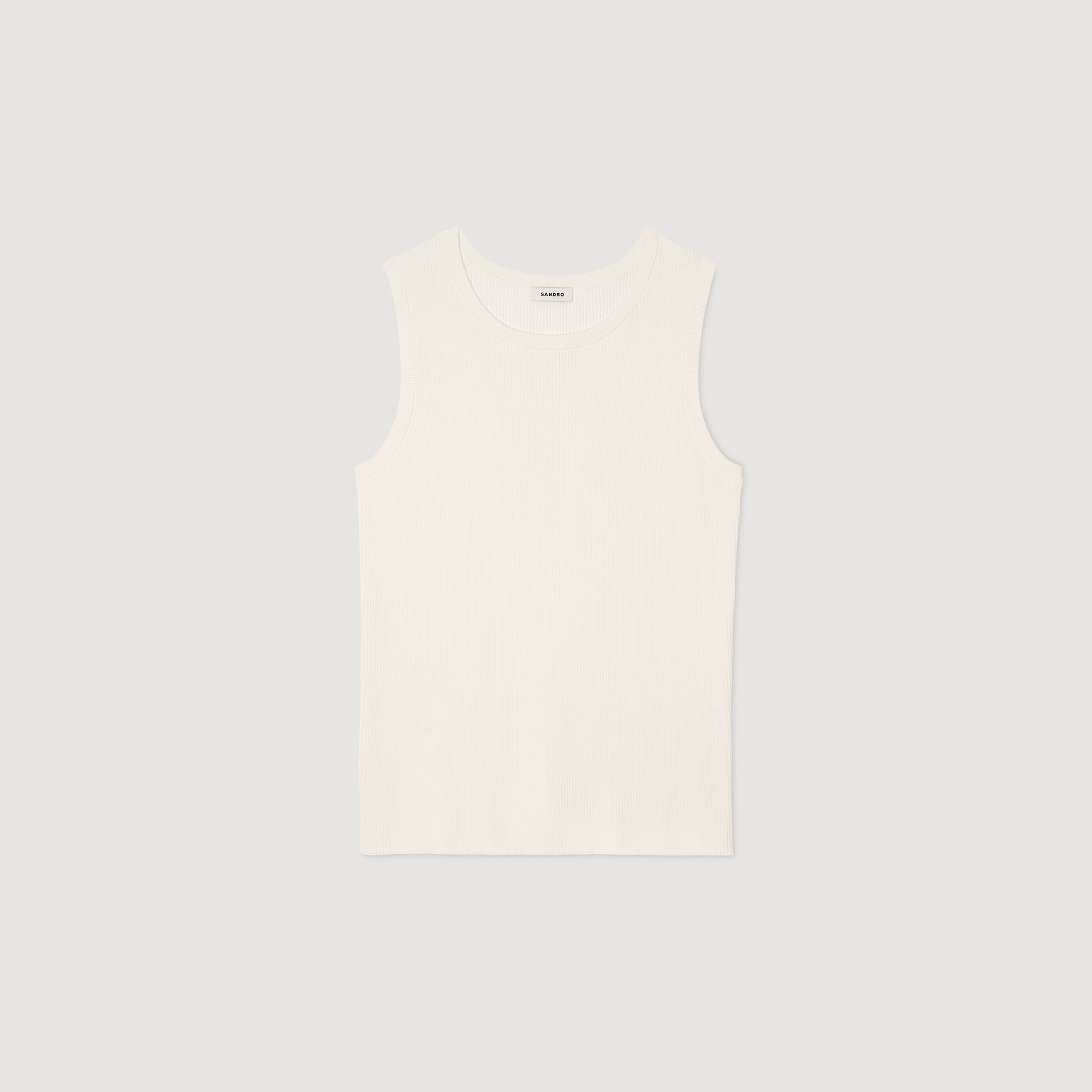 Rib knit vest top