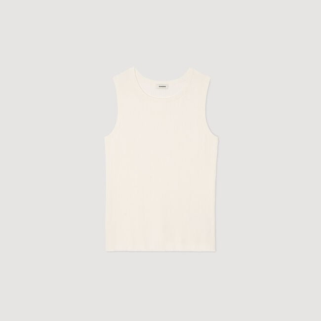 Rib knit vest top