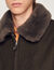 Shearling collar aviator jacket