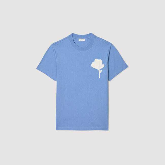 T-shirt with flower patch