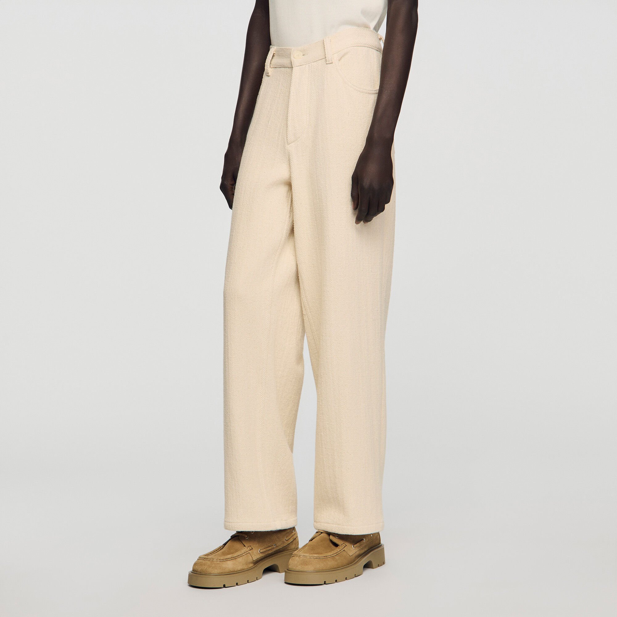 Split leather boat shoes