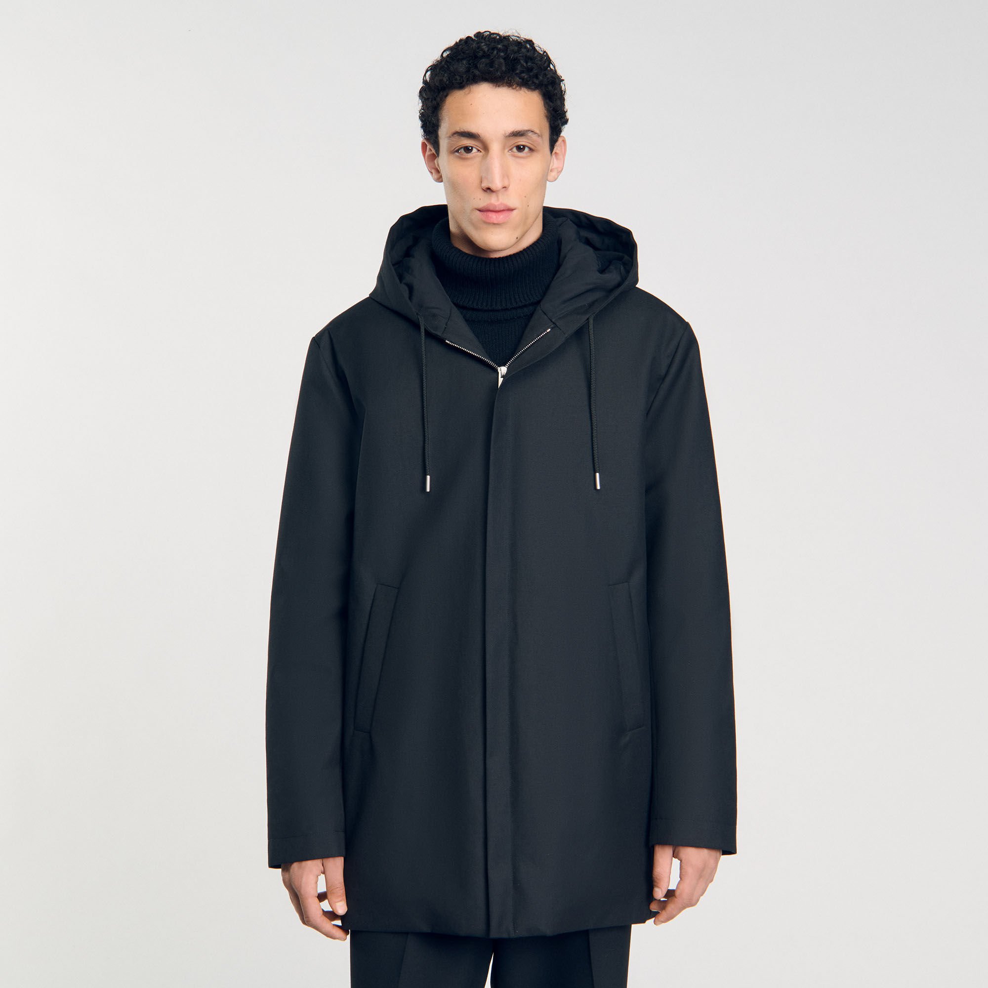 Hooded parka with zip Hooded parka with zip