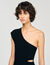 Asymmetric knit bodysuit