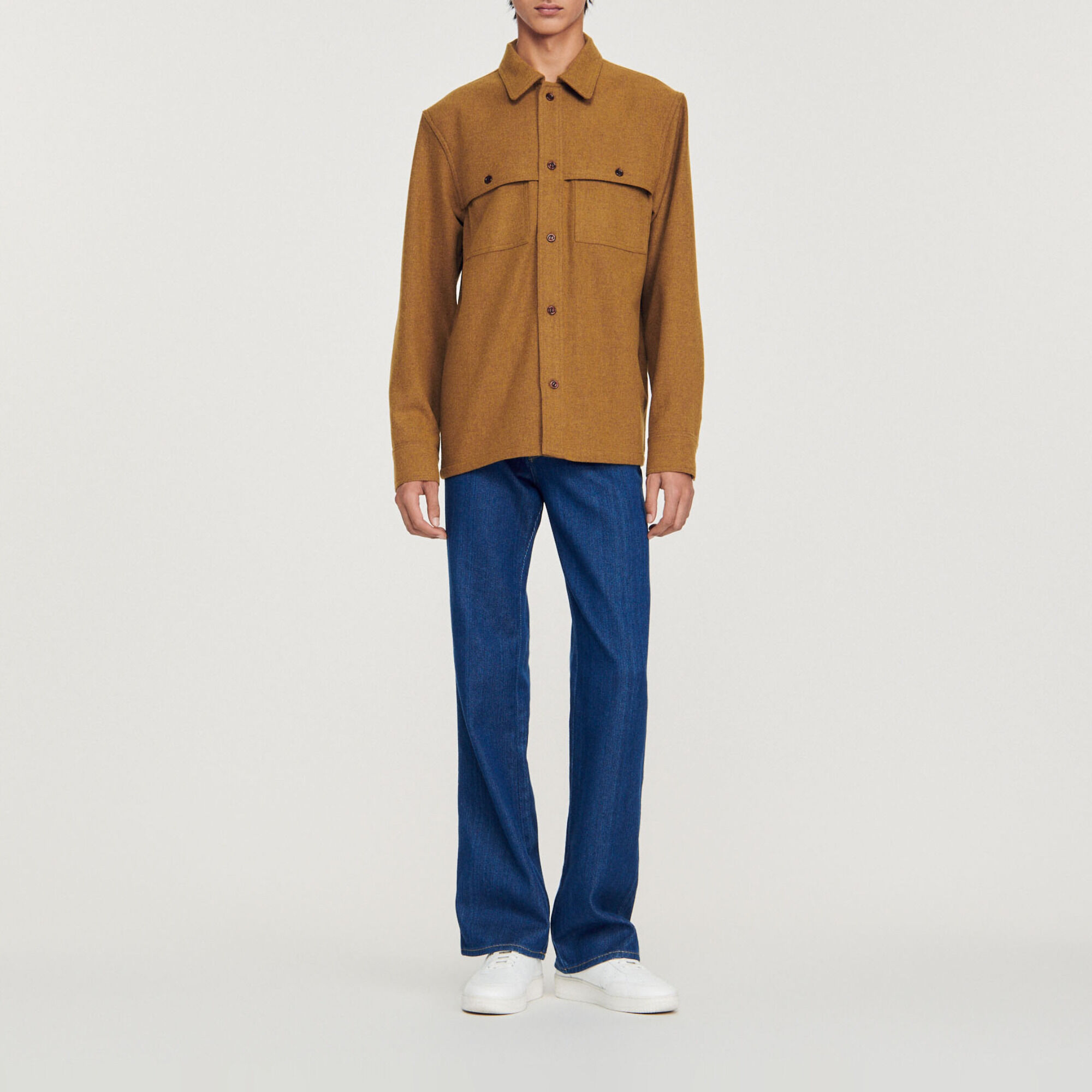Wool overshirt