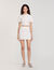 Short pearl bead knit skirt