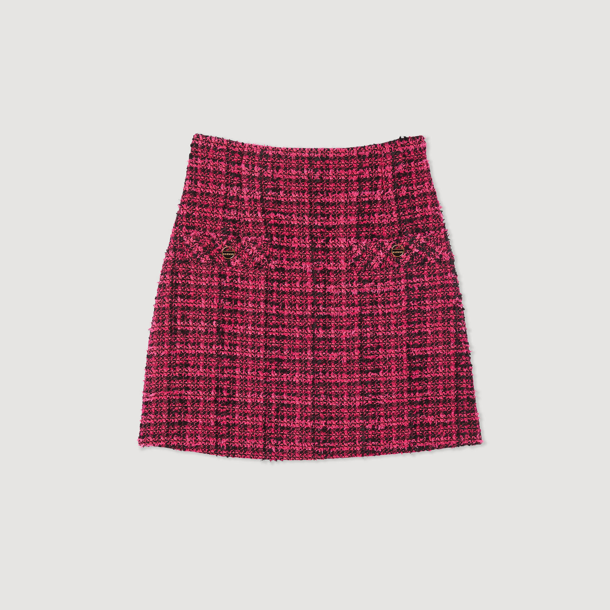 Short tweed skirt