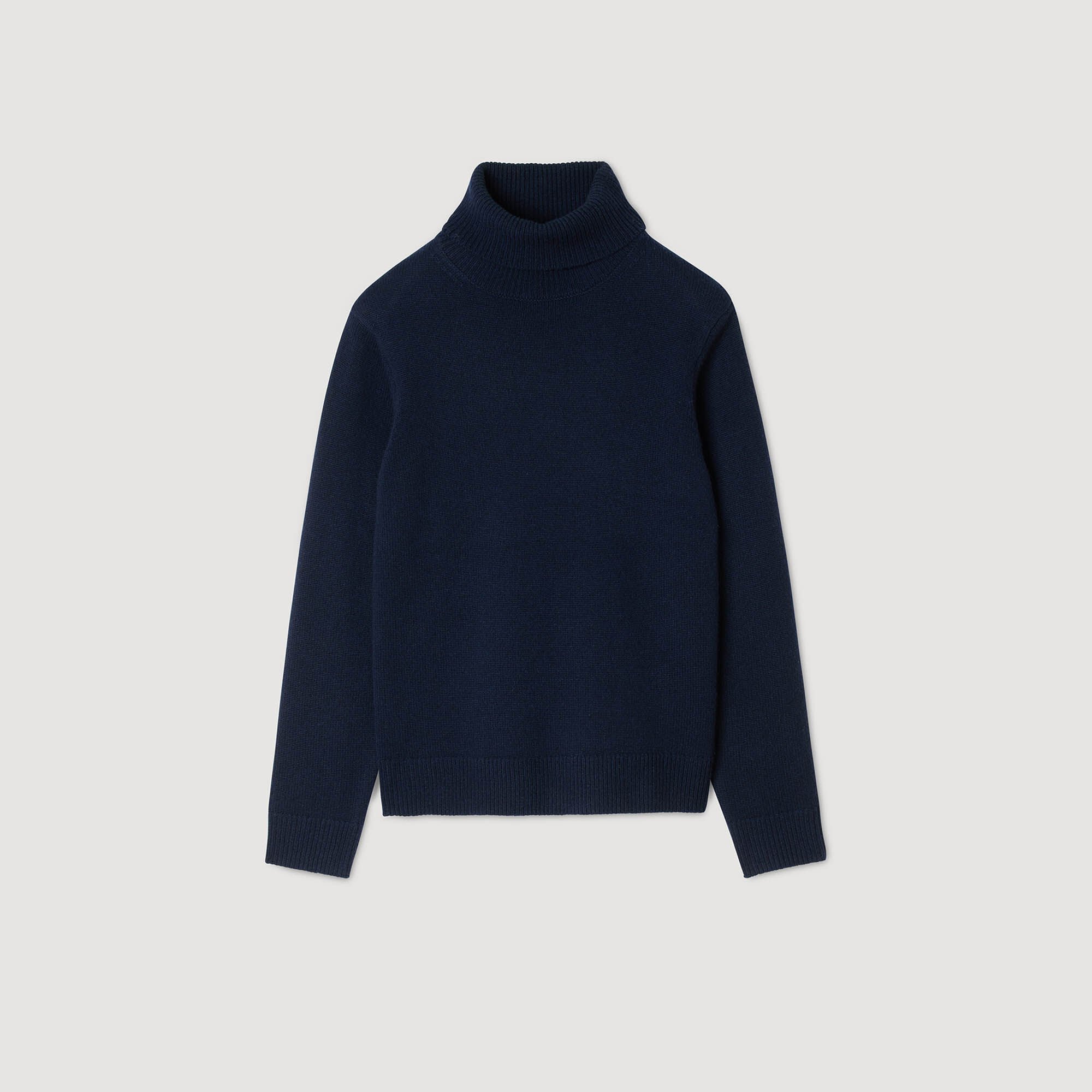 Wool and cashmere turtleneck jumper