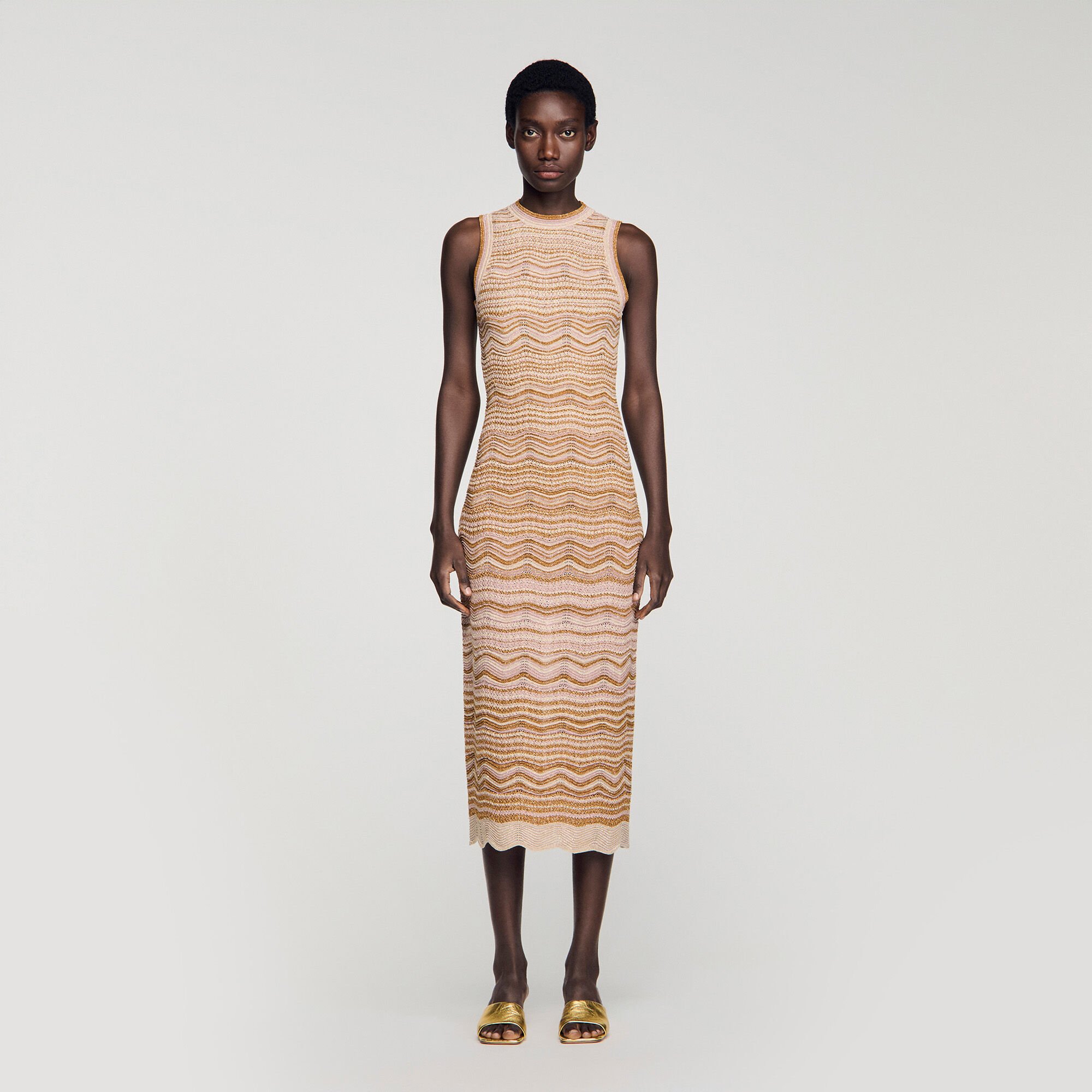 Fancy knit maxi dress