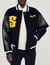 Wool and leather varsity jacket