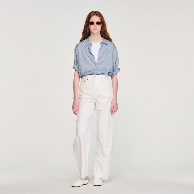 Square Cross loose-fit shirt - Men | Sandro