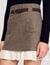 Short skirt with frill and belt