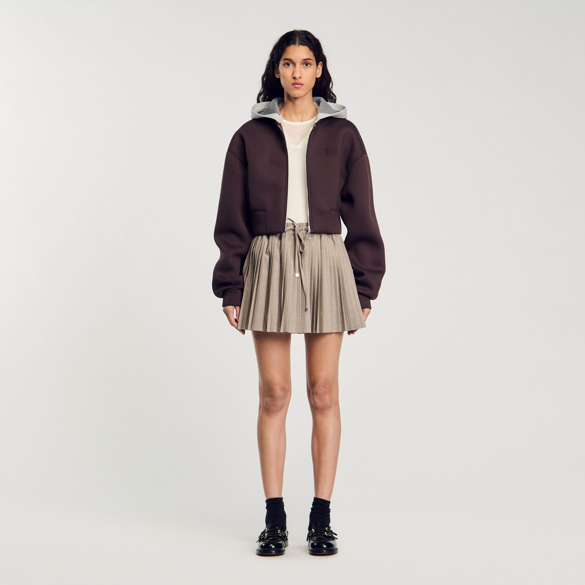 Red sweatshirt jacket online