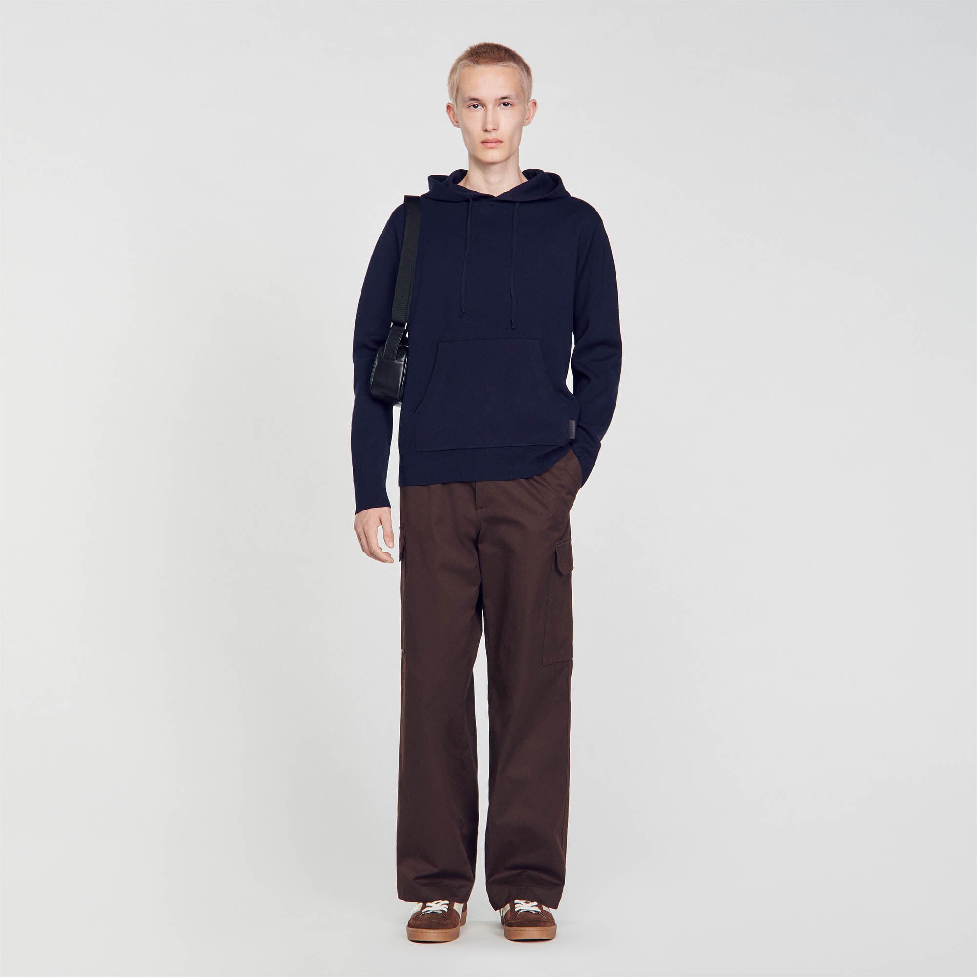 Knit hoodie