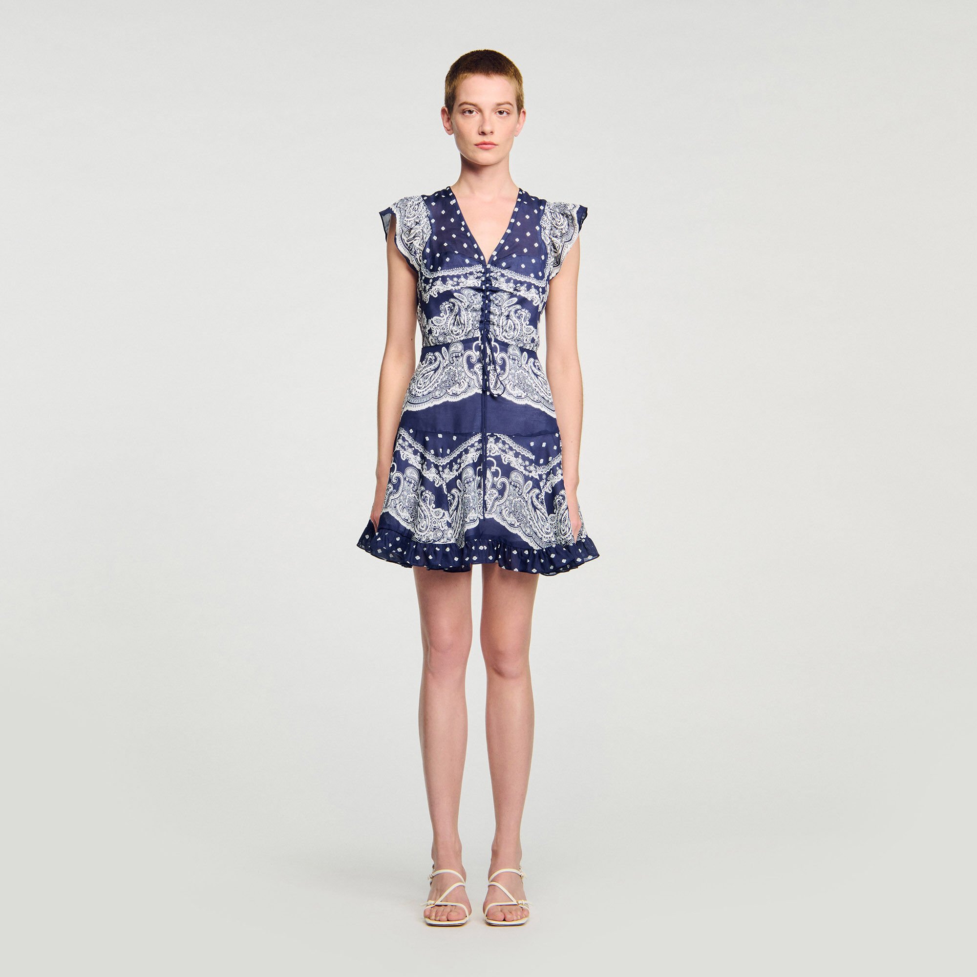 Short bandana-motif dress