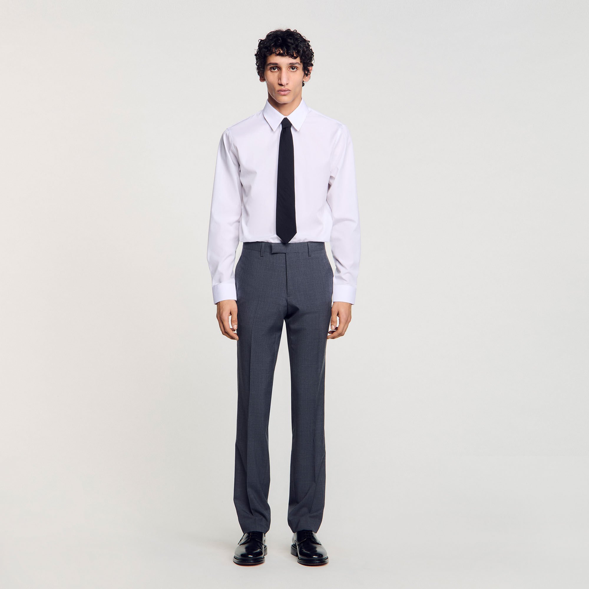 Wool suit trousers