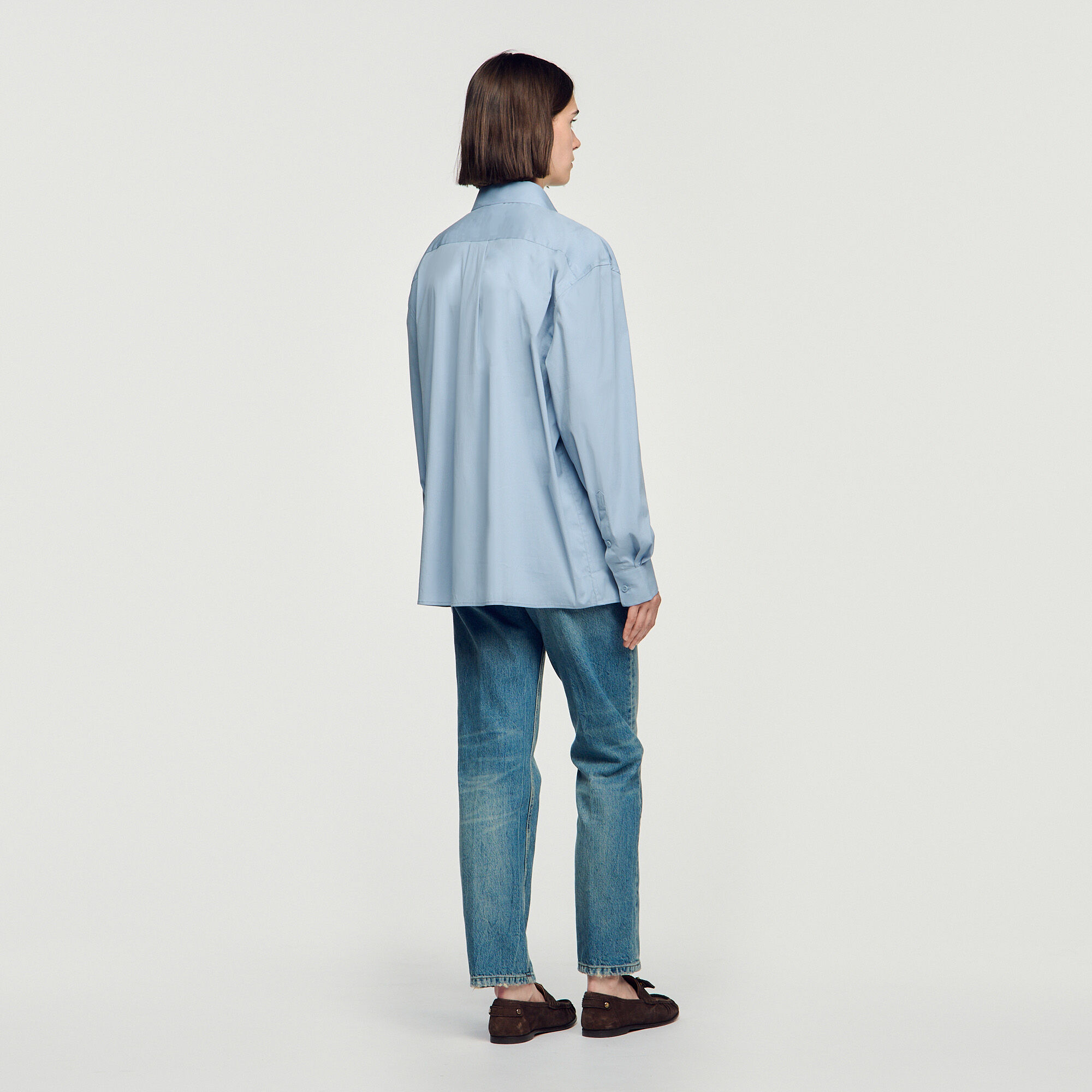 Oversized cotton shirt - Mixte | Sandro