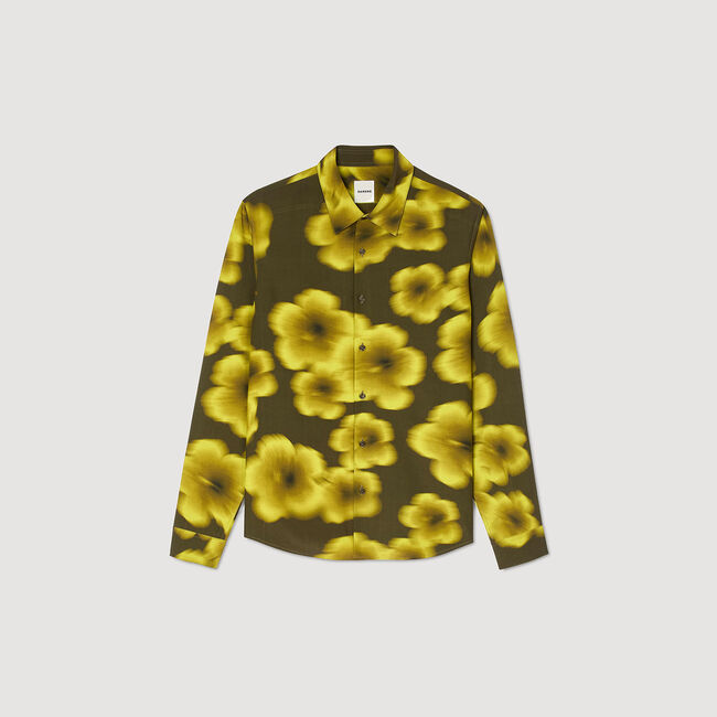 Loose-fit floral shirt