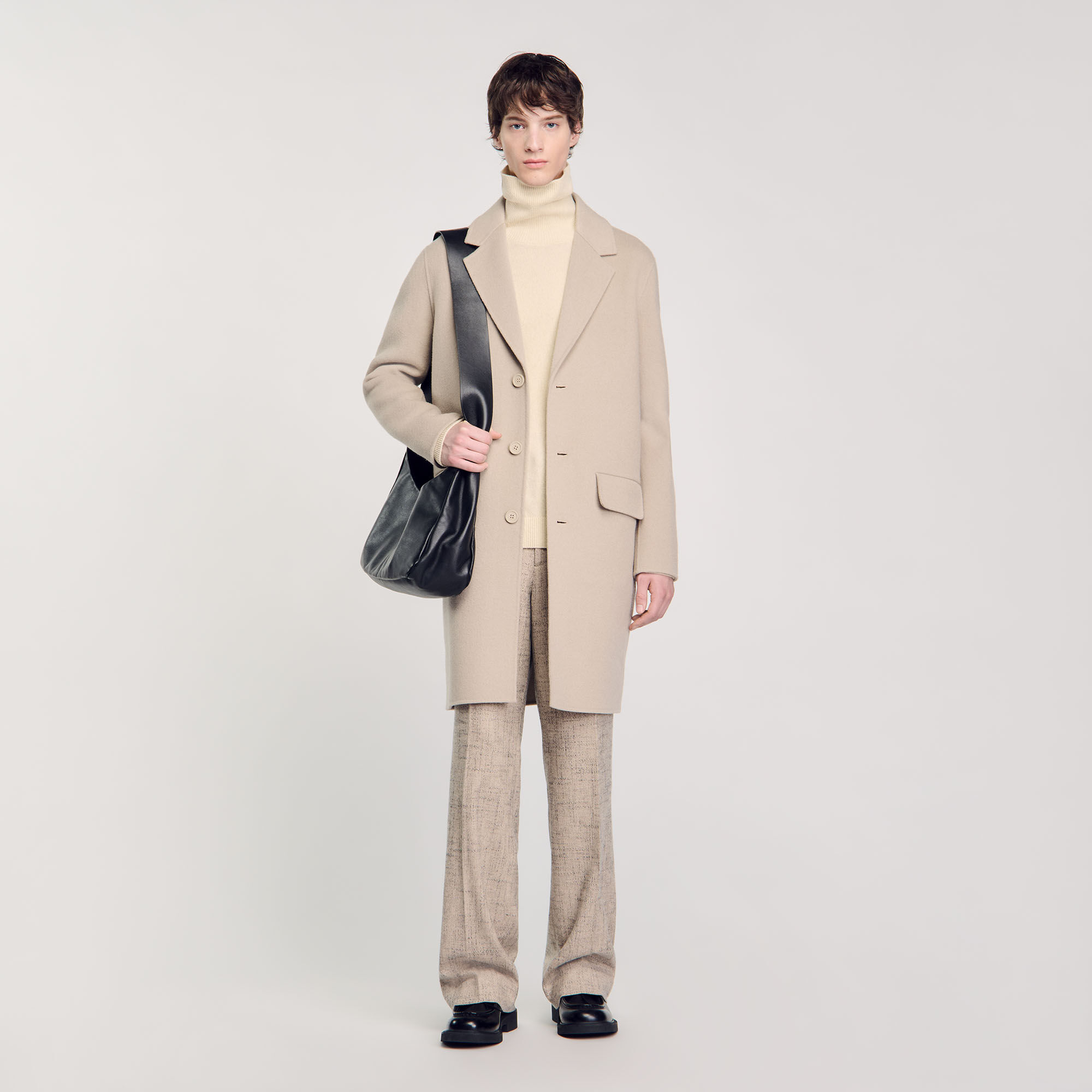 Sandro long wool coat shop