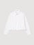 Pleated cropped shirt