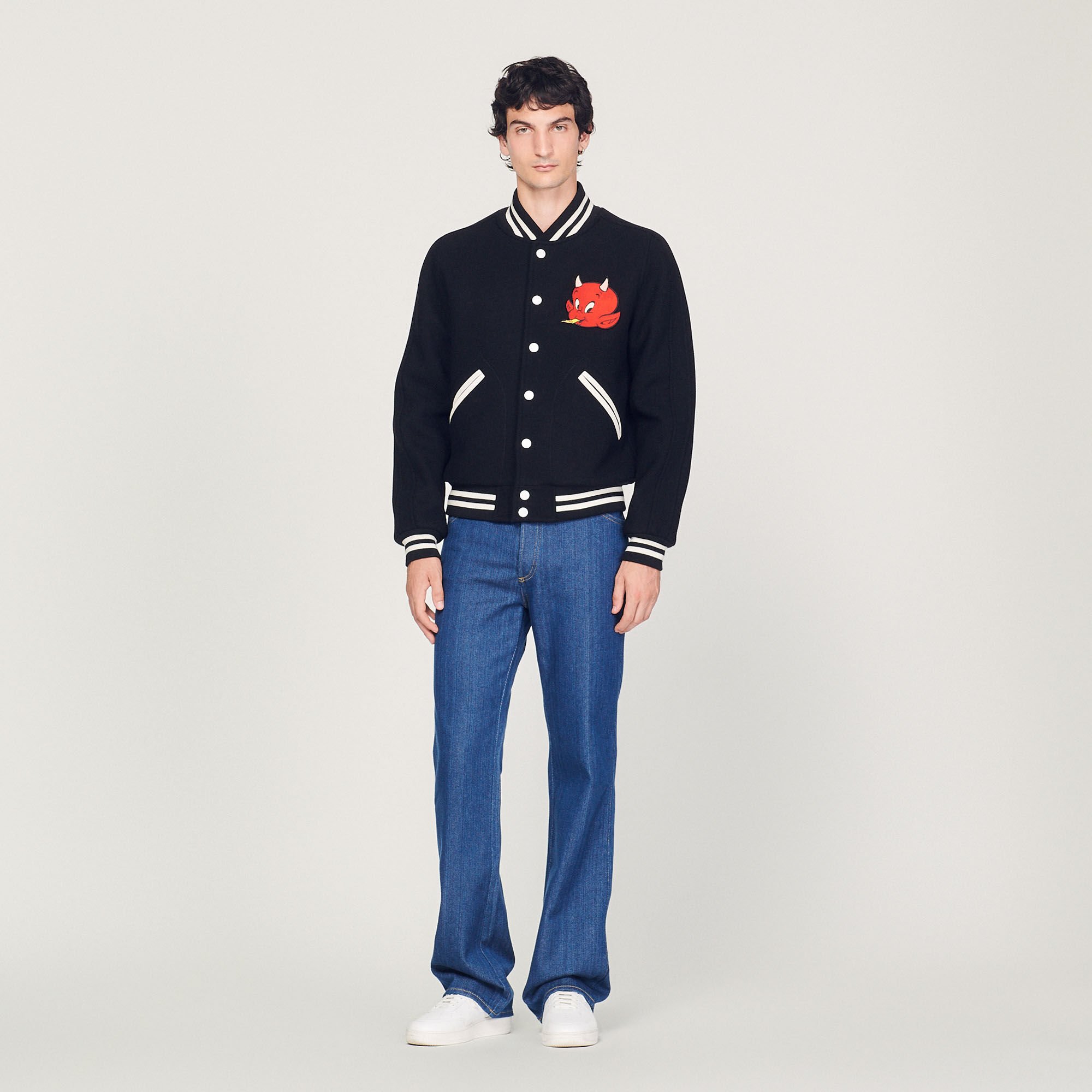 Hot Stuff wool cloth varsity jacket