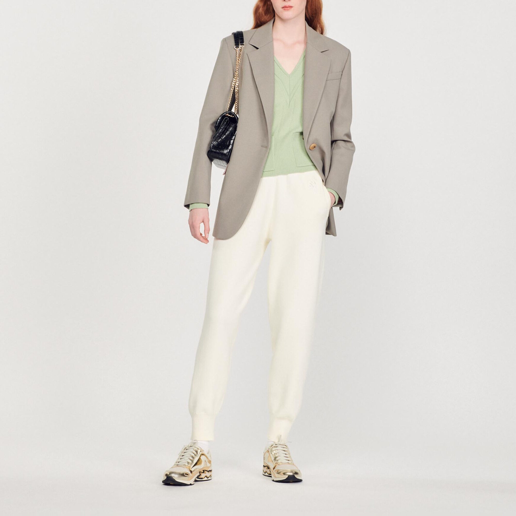 Knit jogging bottoms