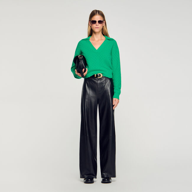Polo-neck jumper