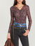 Floral tulle top