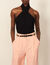 Backless crossover top