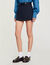 Skort with decorative belt loops