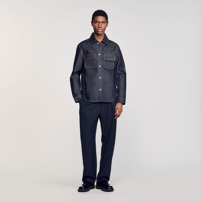 Denim overshirt
