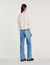 Embroidered knit sweater