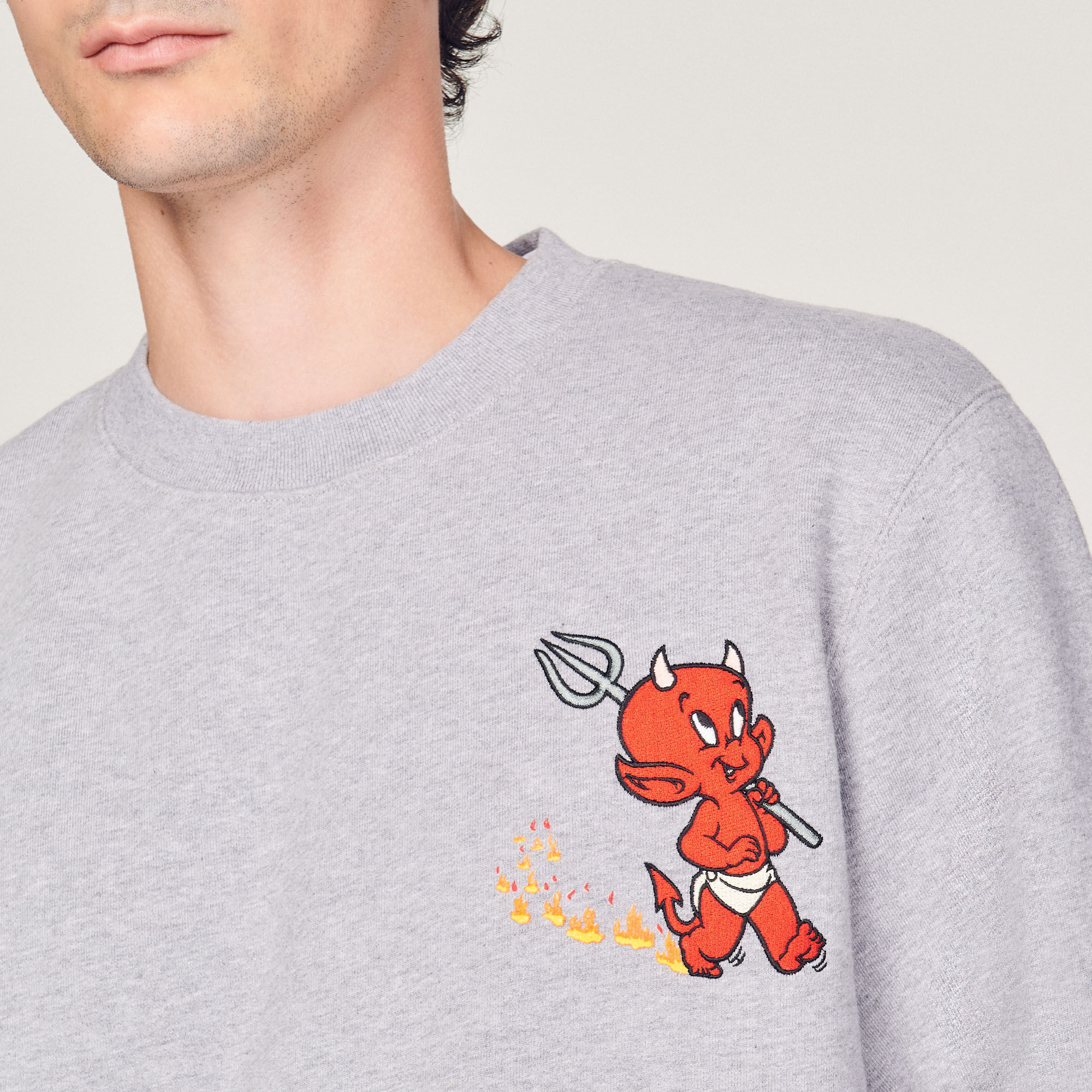 Sweatshirt with Hot Stuff print