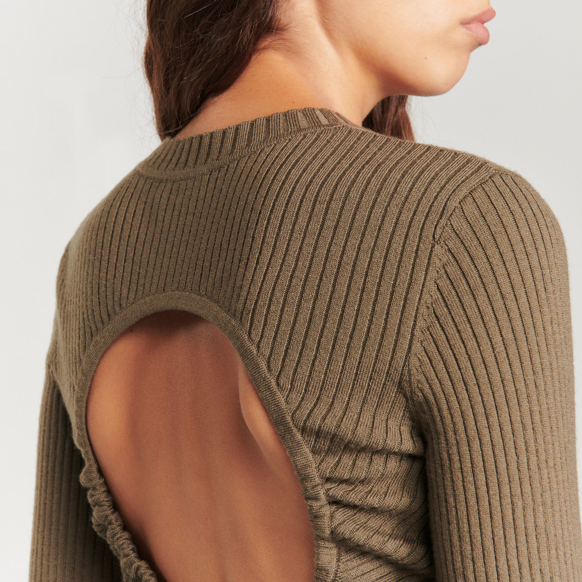 Ribbed knit dress