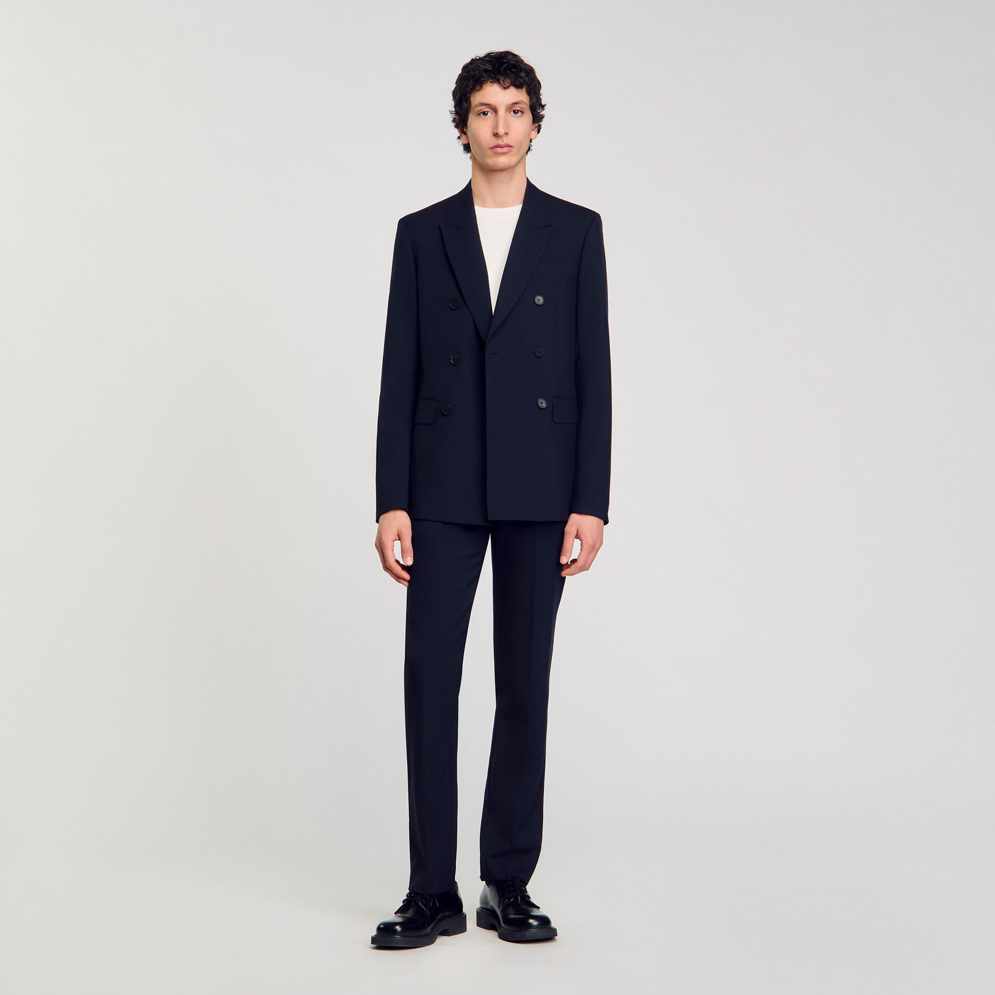 Double-breasted suit jacket