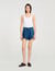 Rhinestone denim shorts