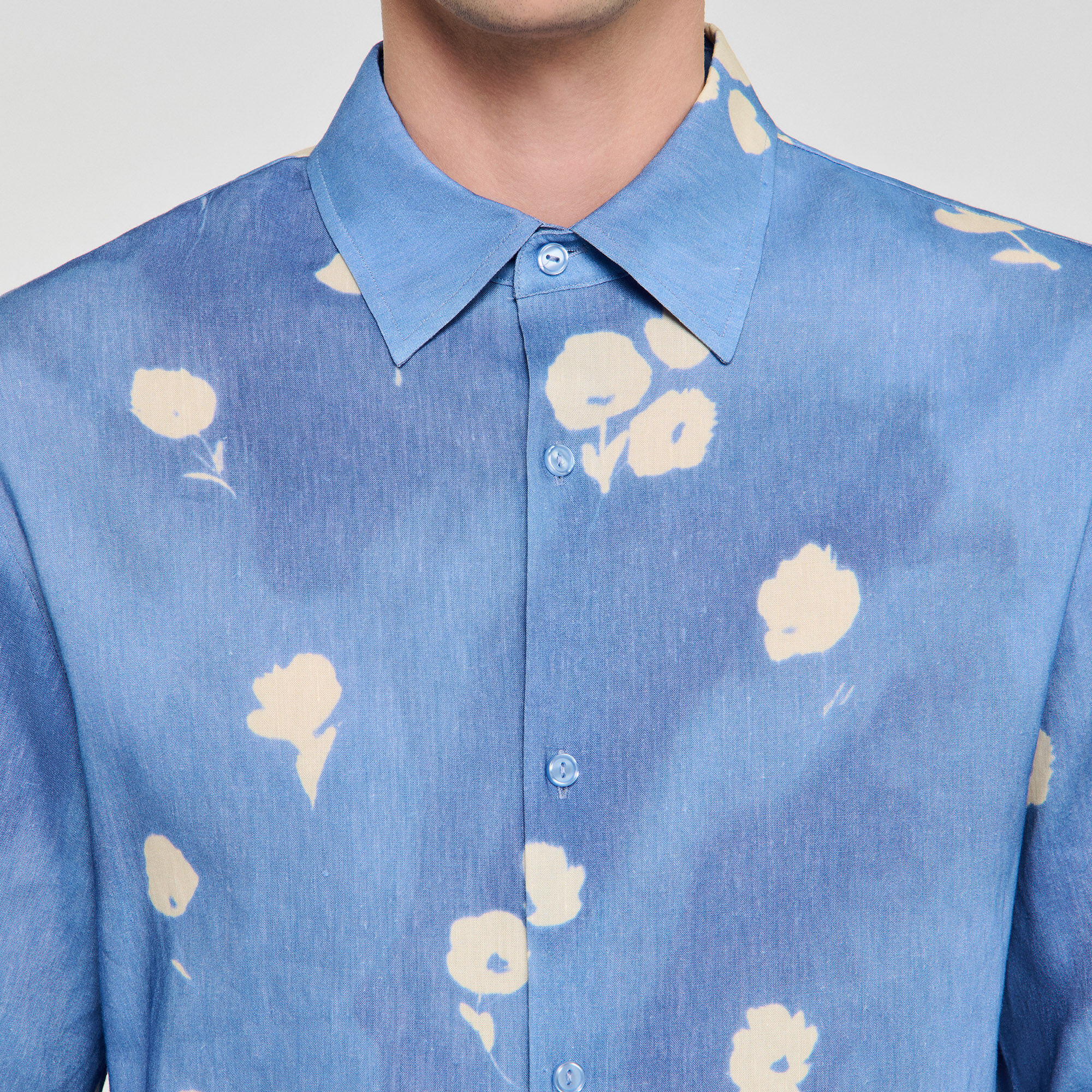 Floral motif shirt