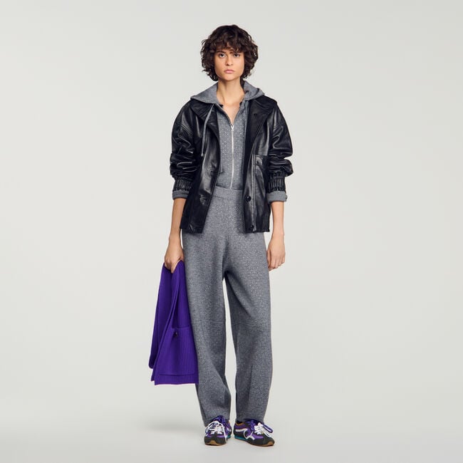 Rhinestone barrel-leg joggers - Women | Sandro