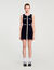 Short velvet knit dress