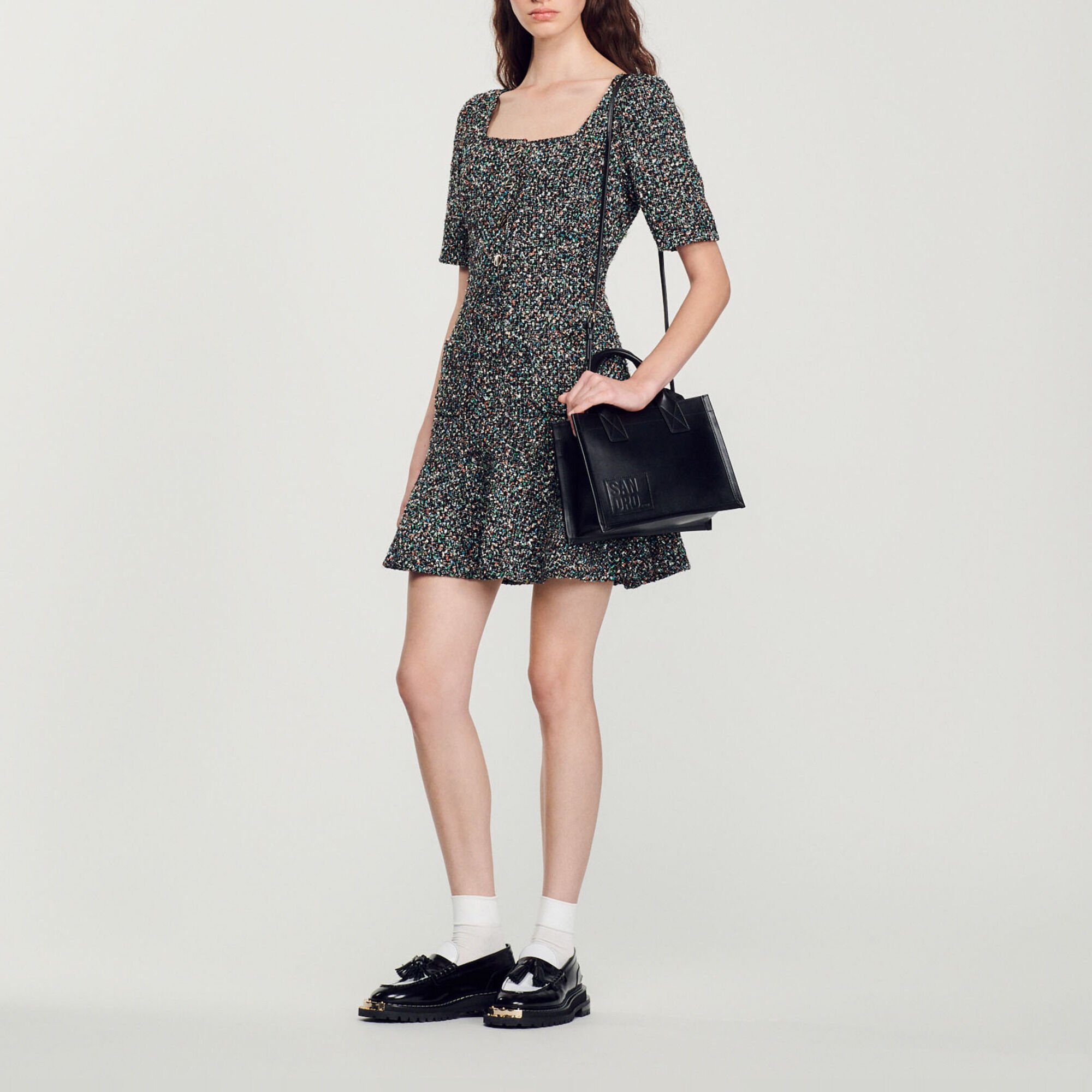 Short tweed dress