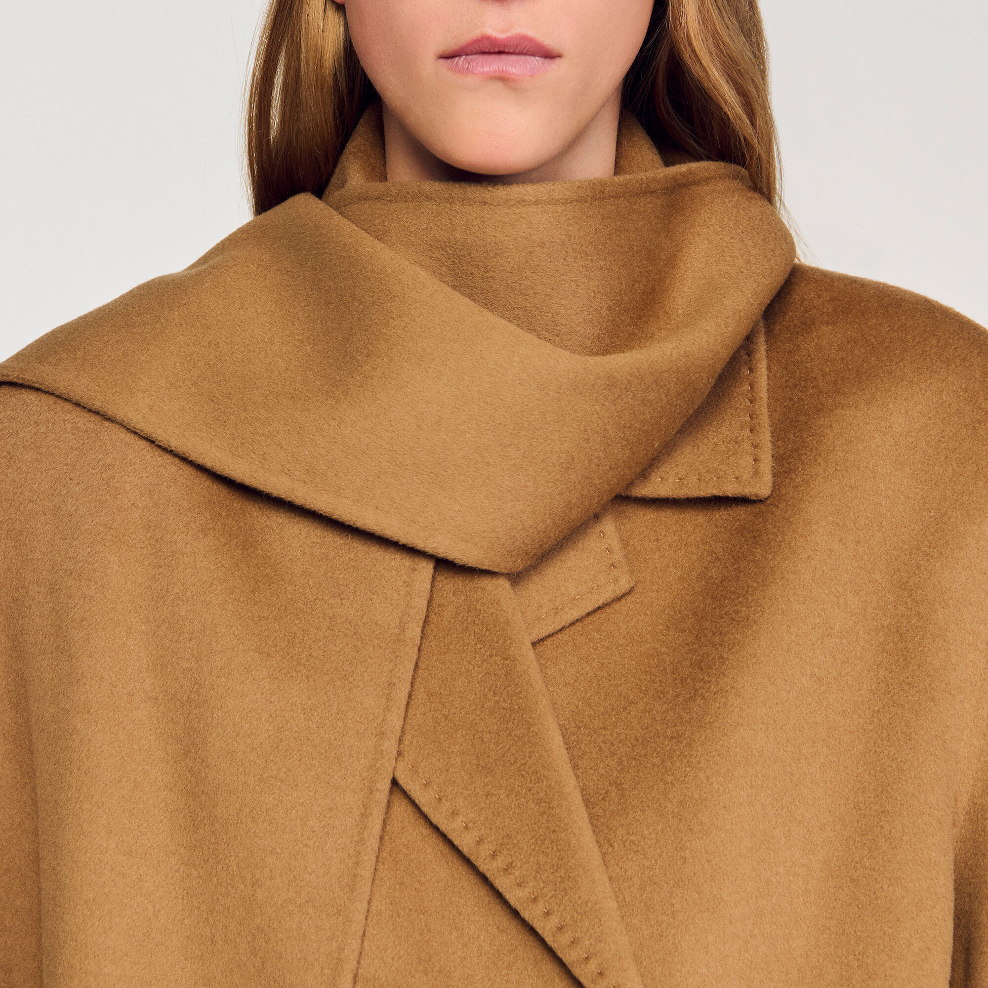 Oversized wool coat