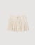 Rhinestone striped pleated skirt