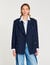 Wool blend suit jacket