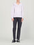Checked shirt with ruffled collar