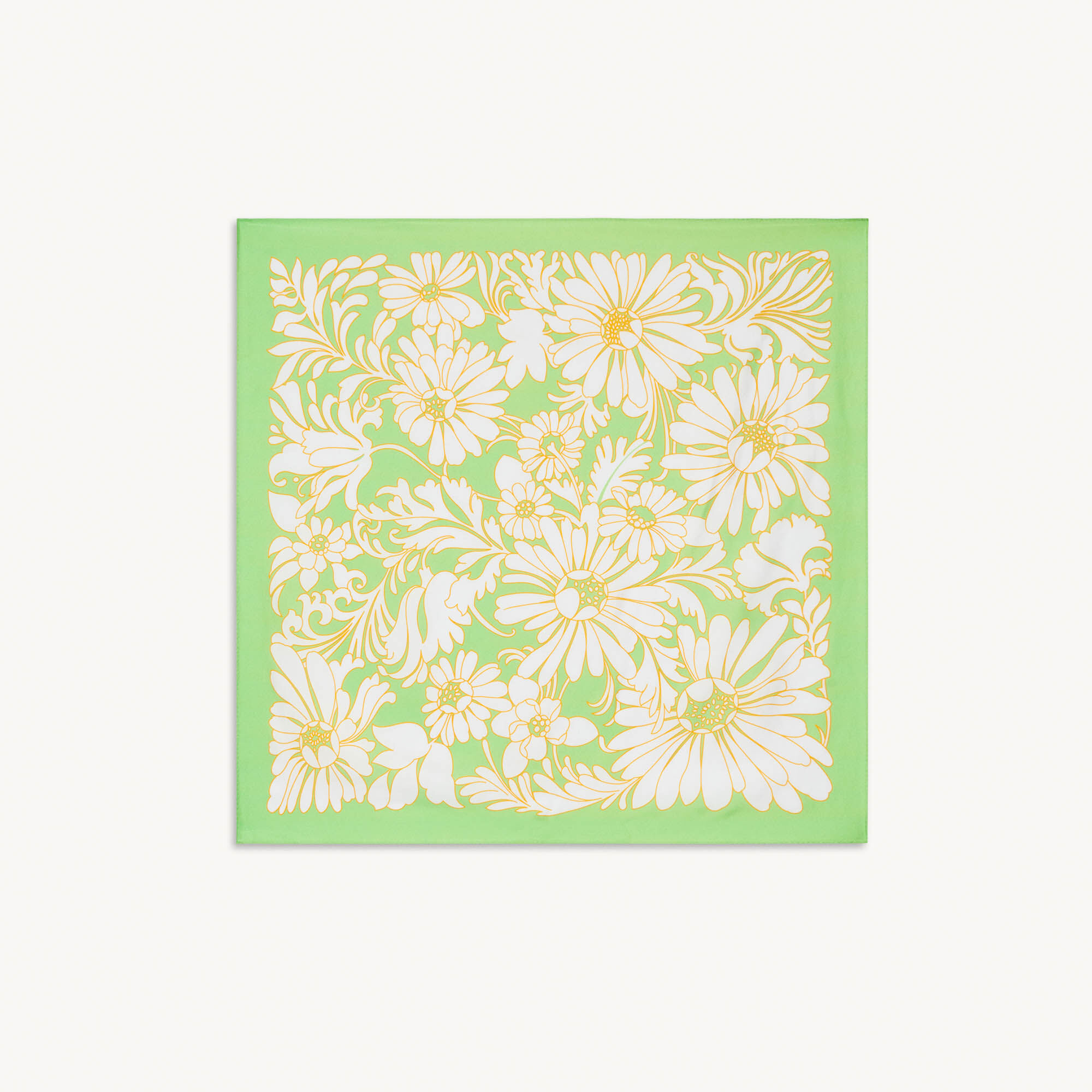 Silk scarf with Daisy print